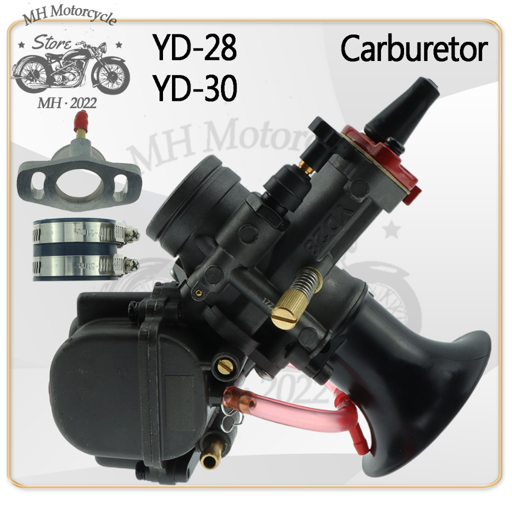 YD28 YD30 Universal Maikuni PWK คาร์บูเรเตอร์ YD 28 มม.30 มม.อะไหล่สกู๊ตเตอร์ W/Power Jet รถจักรยานย