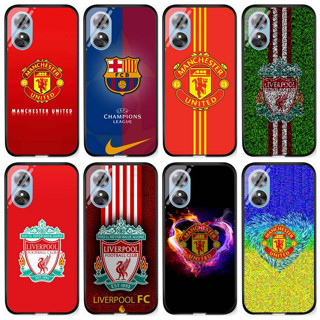 เคสโทรศัพท์มือถือ ลายทีมฟุตบอล Manchester United Barcelona Liverpool Chelsea Arsenal Juventus Bayern สําหรับ Oppo A17 A17k A57 4g A77 4g A57s A77s A78 5g