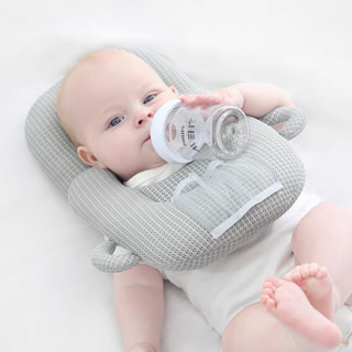 Sarran Baby Self Feeding Cushion หมอนให้นมบุตรไฟเบอร์รีไซเคิลระบายอากาศได้มัลติฟังก์ชั่นที่วางขวดนมเด็ก