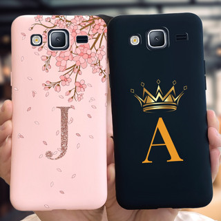 เคสโทรศัพท์มือถือ ซิลิโคนนิ่ม กันกระแทก ลายตัวอักษรมงกุฎน่ารัก สําหรับ Samsung Galaxy J2 Ace G532G J2 Prime G532F