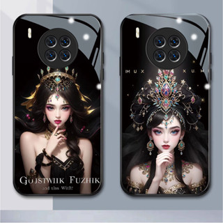 เคสโทรศัพท์มือถือแบบแก้ว กันกระแทก ลาย Zz Diy j Dark สําหรับ huawei nova 5 5T 5i 9se 8 8i 9 7 pro 7i 7se 4 3 3i Y7A Y6P Y9 prime Y6 pro