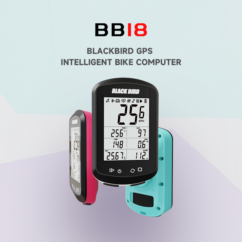 Blackbird BB18 เครื่องวัดความเร็วจักรยาน ไร้สาย กันน้ํา IPX7 Type-C GPS หน้าจอ LCD 2.4 นิ้ว บลูทูธ 5.0 ANT+ mtb