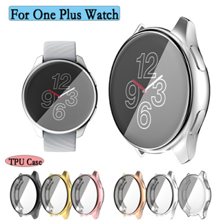 สําหรับ One Plus Watch เคส TPU นิ่ม ป้องกัน เคส พร้อมฟิล์มกันรอย ครอบคลุมเต็มรูปแบบ ทนทาน ป้องกันหน้าจอ