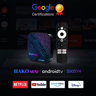 กล่องทีวี Android 2.4G / 5G WIFI TV Box 4 + 32G 4K HD ได้รับการรับรองระบบ Android รองรับ Android stick TV 2022