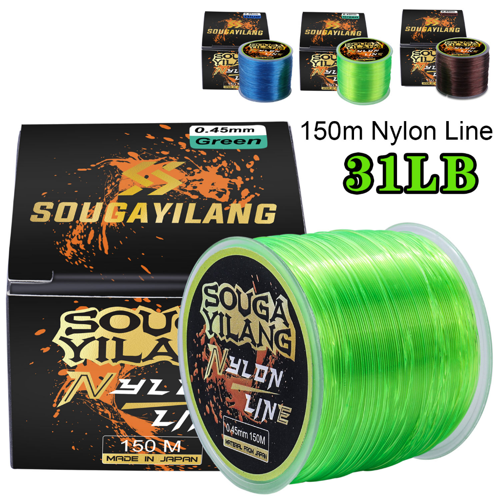 Sougayilang สายไนล่อนตกปลา ขนาดเล็ก 150 เมตร 2.4-14.18 กก. สําหรับน้ําจืด