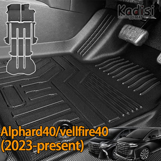 พรมปูพื้นรถยนต์ ลายตัวอักษร 3D mat alphard 40 vellfire 40 (2023.6-ปัจจุบัน) agh40 anh 40 car mat car floor mat carpet car foot mat