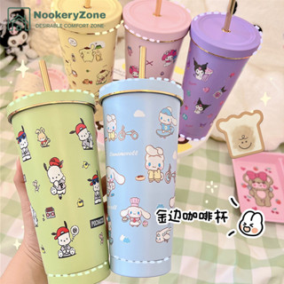 NookeryZone แก้วเก็บความเย็นลายการ์ตูนน่ารัก ขนาด 750 ml