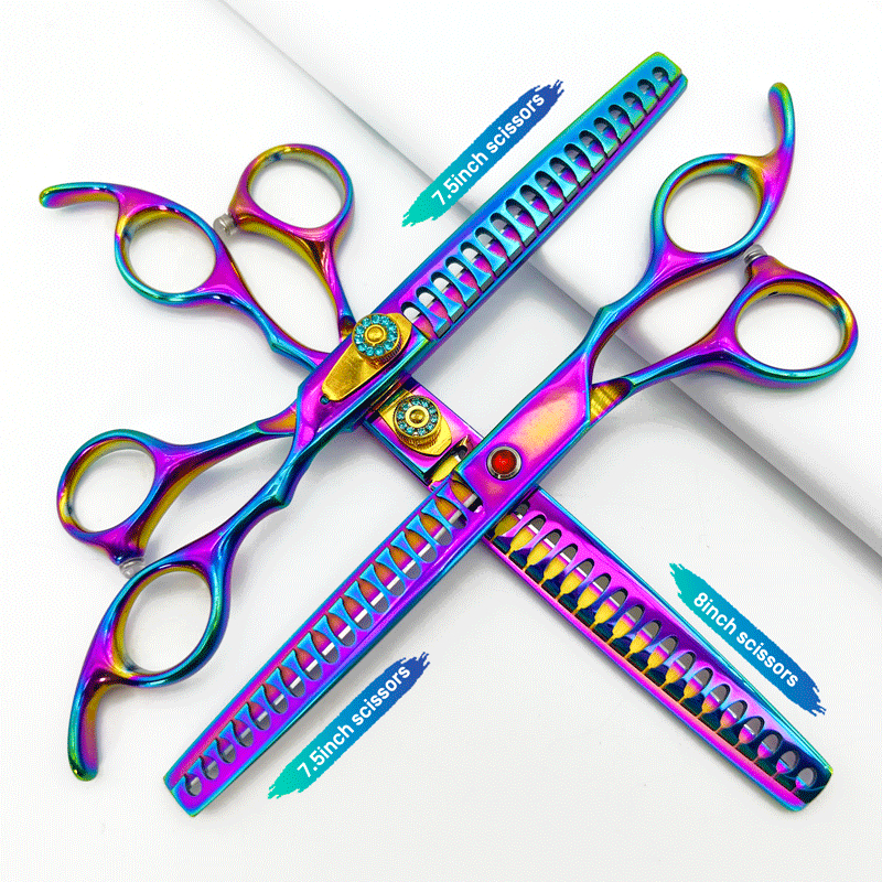 กรรไกรตัดขนสัตว์เลี้ยง ฉลาม ขนาด 7 นิ้ว 8 นิ้ว