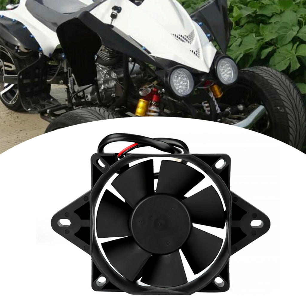 หม้อน้ำพัดลมระบายความร้อนเครื่องยนต์ไฟฟ้าสำหรับรถจักรยานยนต์ ATV Go Kart Quad 150-250cc B_HILTY