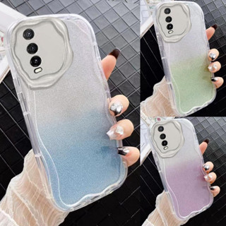 เคสโทรศัพท์มือถือแบบนิ่ม ใส กันกระแทก ลายกลิตเตอร์ สําหรับ vivo y20 y20i y20s y12s y12a y20s g y02s y11 y17 y12i y15 y12 y15s y15a y16 y19 y91c y1s y77 Y76 5G