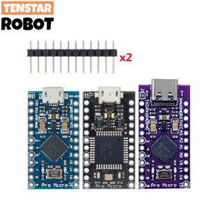 Tenstar BOBOT Pro ไมโคร พร้อมบูทจัดการ โมดูลควบคุม สีดํา ฟ้า Atmega32U4 5V 16MHz Mega32U4 Leonardo สําหรับ Arduino