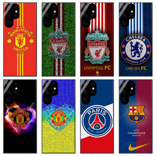 เคสโทรศัพท์มือถือ ลายทีมฟุตบอล Manchester United Barcelona Liverpool Chelsea Arsenal Juventus Bayern สําหรับ Samsung galaxy S23 S23 ultra S22 ultra