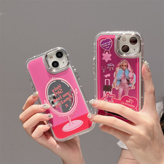 เคสโทรศัพท์มือถือ TPU นิ่ม กรอบชุบครีม ขอบกระจก สําหรับ iphone Case 14 Pro Max 13 Pro Max 12 Pro Max