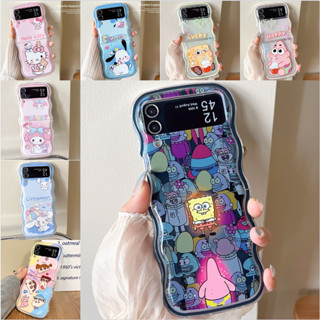 เคสโทรศัพท์มือถือ พับได้ กันกระแทก ลายการ์ตูนอะนิเมะน่ารัก สําหรับ Samsung Galaxy Z Flip 5 ZFlip 4 Z Flip3