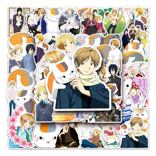 สติกเกอร์ กันน้ํา ลาย Natsume Friends แบบสร้างสรรค์ สําหรับติดตกแต่งรถยนต์ 50 ชิ้น