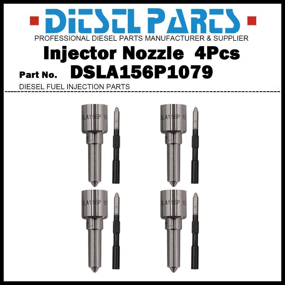 4x ดีเซลหัวฉีดน้ํามันเชื้อเพลิงหัวฉีดเคล็ดลับ DSLA156P1079 DSLA156P1079 + สําหรับ Mercedes Benz W211