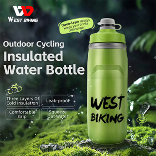 WEST BIKING ขวดน้ําร้อน น้ําเย็น แบบนิ่ม มีฉนวนกันความร้อน อุปกรณ์เสริม สําหรับรถจักรยาน MTB