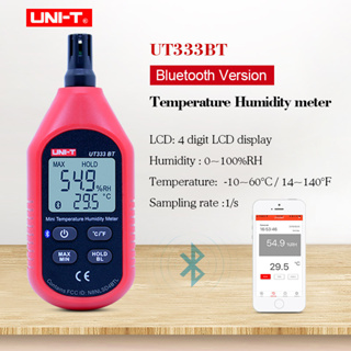 Uni-t UT333BT เครื่องวัดอุณหภูมิความชื้นดิจิทัล จอแอลซีดี ขนาดเล็ก