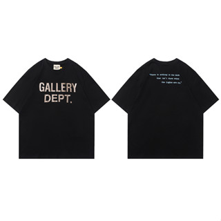 เสื้อยืดแขนสั้น คอกลม ผ้าฝ้าย พิมพ์ลาย GALLERY DEPT แฟชั่นสําหรับผู้ชาย และผู้หญิง