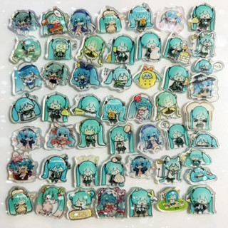 สติกเกอร์อะคริลิค ลาย Hatsune Miku Hatsune Miku ขนาด 2 ซม. สําหรับตกแต่งตู้เย็น DIY 50-100 ชิ้น