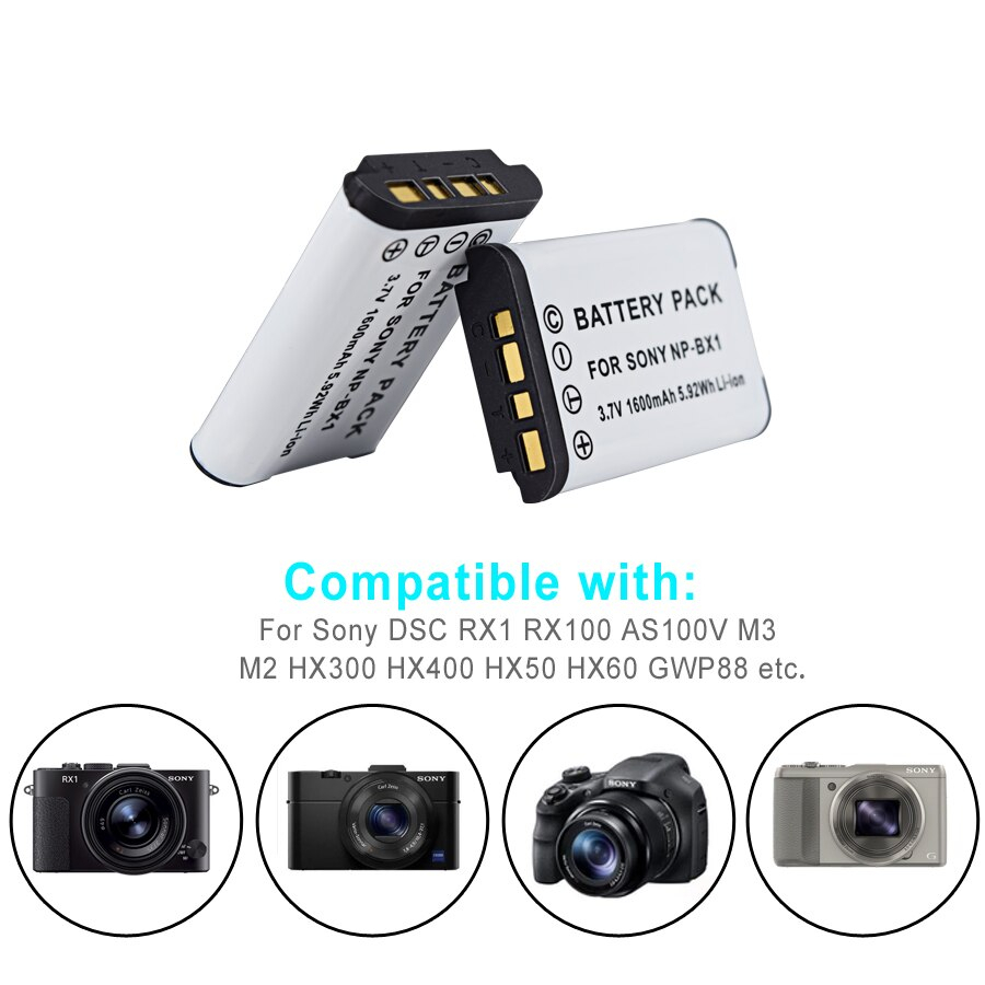 Palo NP BX1 NP-BX1 ที่ชาร์จแบตเตอรี่ สําหรับ Sony ZV-1ii ZV1F RX100 RX1 HX99 HX50 WX300 WX500 AS200V