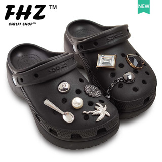 Fhz™ Crocs Charm ชุดจิ๊บบิทซ์ โลหะ DIY สร้างสรรค์ สําหรับผู้ชายและผู้หญิง