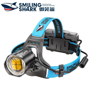 SmilingShark K808 ไฟคาดหัว Headlight Rechargeable ไฟหน้า LED พลังงานสูง 6000 Lumens ไฟหน้า USB ชาร์จใหม่ได้ Zoomable ไฟหน้าตกปลากันน้ำสำหรับ hedlight