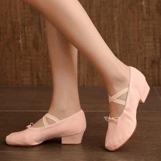 Jazz Tango Latino รองเท้ายางนิ่ม ส้นเตี้ย 3 ซม. สําหรับผู้หญ…