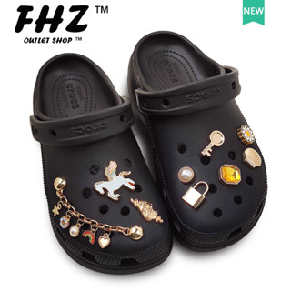 Fhz™ Crocs jibbitz ชุดจิ๊บบิทซ์โลหะ สร้างสรรค์ DIY สําหรับผู้หญิง และผู้ชาย