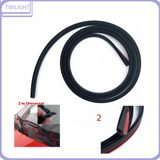 2M H-type Rubber Seal Strip Mount On Car Plastic Panel Under Windshield Wiper