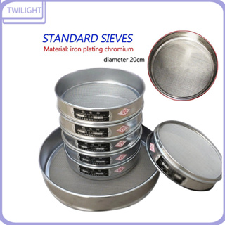 1*Test Sieve Sieve Sample Practical Durable High Quality Chrome Mesh Sieve Sample Inspection Medicine Brand New