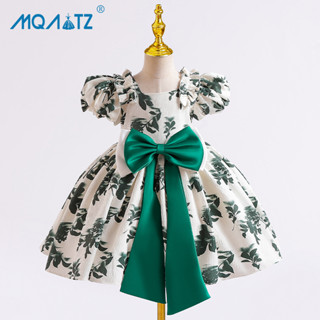 Mqatz ชุดเดรสเจ้าหญิง ประดับโบว์ ถอดออกได้ สําหรับเด็กผู้หญิง R168