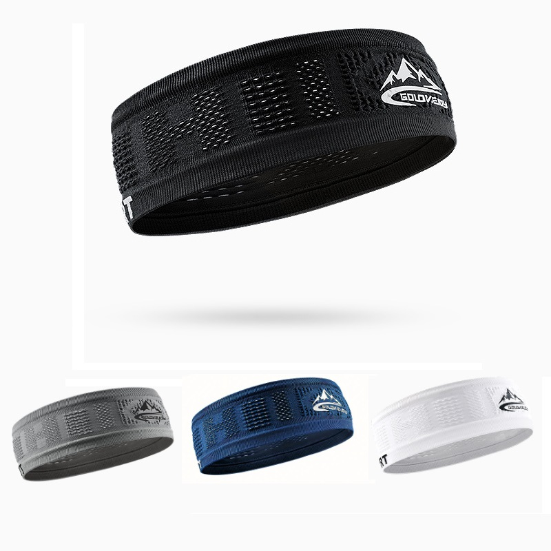 Sweat-absorbent Headband ที่คาดผมดูดซับเหงื่อและระบายอากาศได้ดี, ที่คาดผมแบบยืดหยุ่นสำหรับเล่นกีฬา, สายรัดป้องกันเหงื่อ