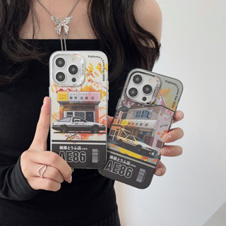 เคสโทรศัพท์มือถือแบบแข็ง ลาย Initial D สําหรับ iphone 14 14Pro 13 13 Pro Max 12 12 Pro 11