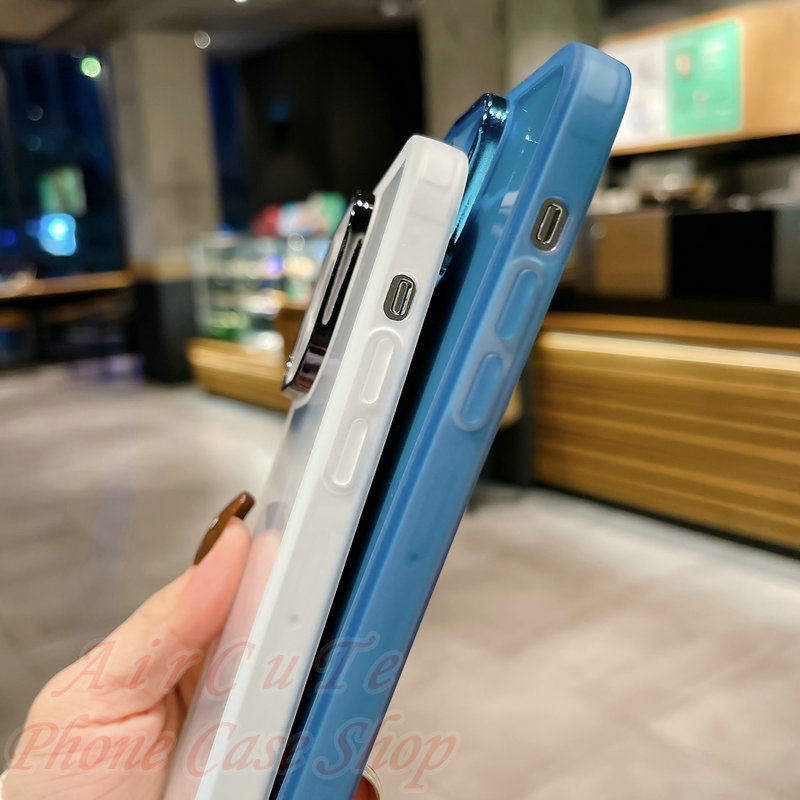 เคส OPPO A98 A96 A92 A79 A78 A77 A76 A52 A38 A18 A31 F11 Pro OPPOF11 OPPOA31 4G 5G 2020 2021 2022 2023 Transparent Solid Color With Lens Protector Soft Case - รูปที่ 6