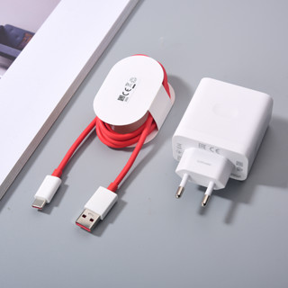 Oneplus 80W EU US Warp อะแดปเตอร์ชาร์จเร็ว 1 เมตร USB C Dash สายชาร์จ สําหรับ One Plus 1+ 11 10 9 8 10T 9T 9RT Nord N100