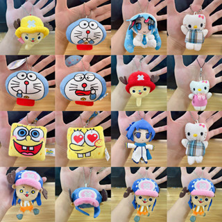 พวงกุญแจ จี้ตุ๊กตา การ์ตูน Hello Kitty Hatsune Miku SpongeBob Tony Tony Chopper Doraemon My Melody Kuromi Kawaii Sanrio ของเล่นสําหรับเด็ก