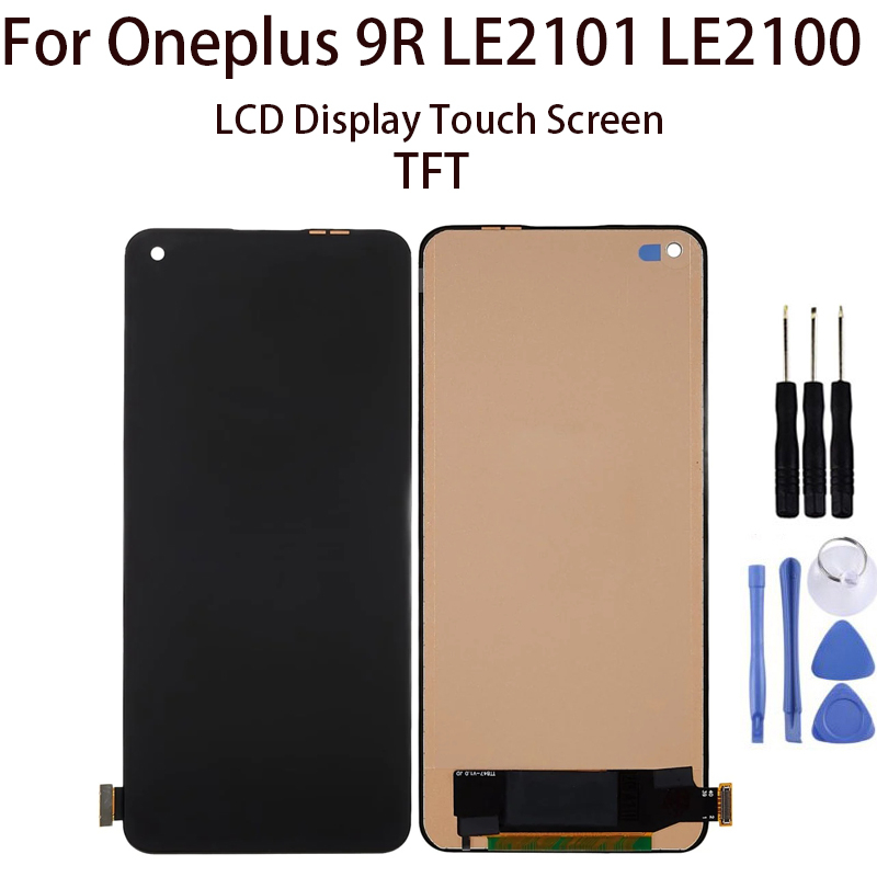 อะไหล่หน้าจอสัมผัสดิจิทัล LCD แบบเปลี่ยน สําหรับ Oneplus 9R LE2101 LE2100