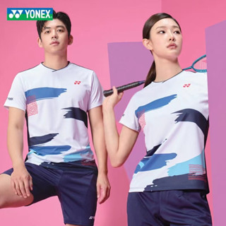 Yonex ชุดกีฬาแบดมินตัน แขนสั้น สําหรับเด็กผู้ชาย และผู้หญิง