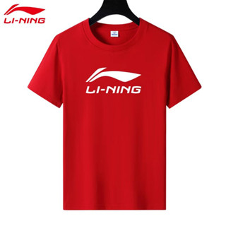 เสื้อยืดกีฬาแบดมินตัน Li Ning แบบแห้งเร็ว สําหรับผู้ชาย และผู้หญิง