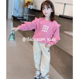 Blossom Kids Childrens Top เสื้อครอประบายสไตล์ตะวันตกสำหรับเด็ก เสื้อสวมหัวแขนยาว เสื้อสเวตเตอร์เด็กผู้หญิง เสื้อผ้าเด็กใหม่ฤดูใบไม้ผลิและฤดูใบไม้ร่วงปี 2023