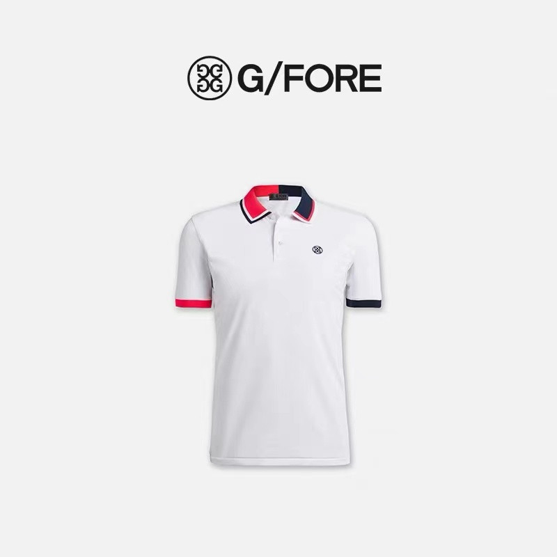 GFORE Fall 2022 เสื้อสเวตเตอร์ POLO ผู้ชายใหม่ Slim Fit G4 gfore