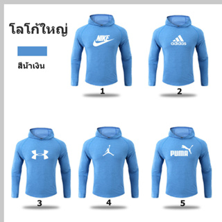 เสื้อแจ็กเก็ตกันหนาวแขนยาวลําลอง มีฮู้ด ผ้าฝ้าย เหมาะกับใส่ออกกําลังกาย สําหรับผู้ชาย