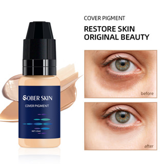 【Sober Skin】เม็ดสีสัก กึ่งถาวร 15 มล. สําหรับปกปิดรอยแผลเป็น รอยคล้ํา รอยแตกลาย รอยแตกลาย รอยสัก vitiligo