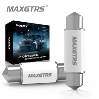 Maxgtrs หลอดไฟอ่านหนังสือเซรามิค LED 2X 28 31 36 39 41 มม. C5W 5730 DC12V 24V สําหรับรถยนต์