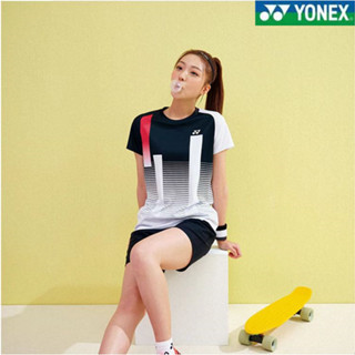 Yonex เสื้อกีฬาแบดมินตัน เทนนิส แขนสั้น แบบแห้งเร็ว สําหรับผู้ชาย และผู้หญิง