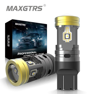 Maxgtrs หลอดไฟท้ายรถยนต์ LED 1157 P21 5W BAY15D 7443 W21 5W 12V สีแดง สีขาว 2 ชิ้น