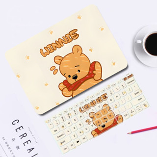 【Winnie the Pooh】For MacBook case M2 Air15 Air13 M1 A2179 A2337 Pro16 Pro 13 15 touch bar A1932 A1466 A1706 Cute cartoon keyboard cover A1708 Reina13 2020Pro13（A2251/A2289/A2338）