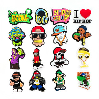 1 ชิ้น HIP HOP Crocs Jibbitz Charms รองเท้าแตะ จี้ปุ่ม ของแท้ รองเท้าอุดตัน หมุด ของขวัญ สําหรับผู้ชาย