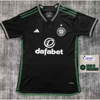 เสื้อกีฬาแขนสั้น ลายทีมชาติฟุตบอล Celtic FC 23 24 ชุดเยือน ไซซ์ S - 4XL